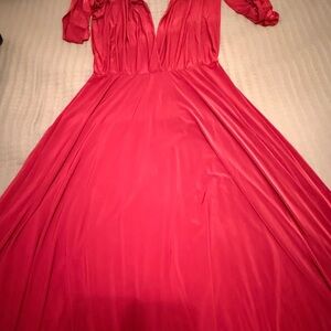Elegant Crimson Infinity Dress